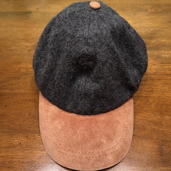 Vintage Wool Rayon Gray and Tan Hat Cap - Picture 2 of 8